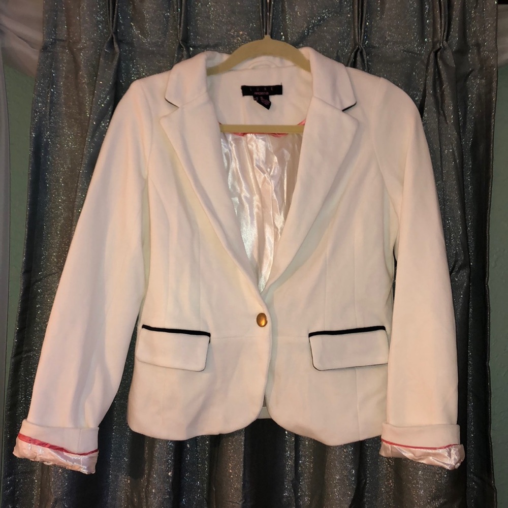 Arden B Luxe white blazer Medium NWOT